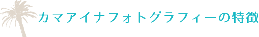 カマアイナフォトグラフィーの特徴